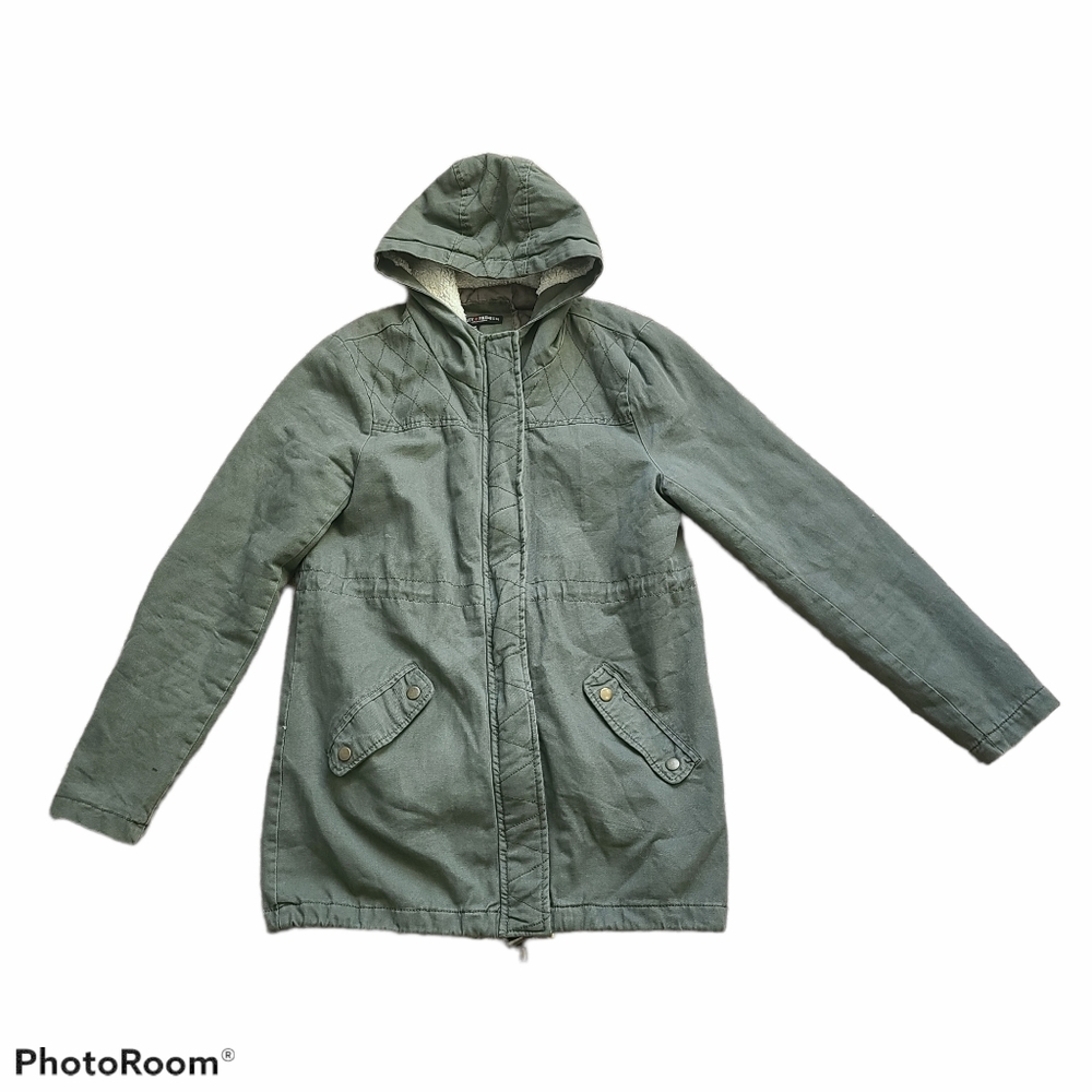 Ashley Premium Green utility jacket hoodie size Medium